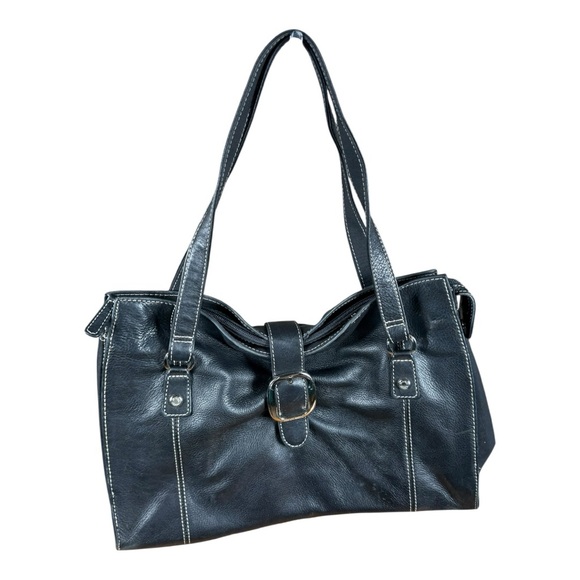 Franco Sarto Black Leather  Bag - Picture 1 of 9